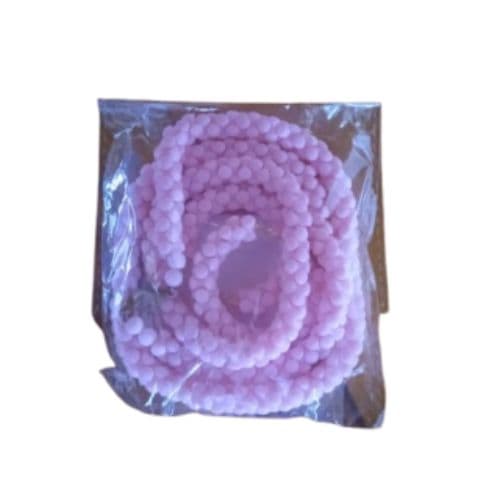 Ensemble collier et boucles en perles rose
